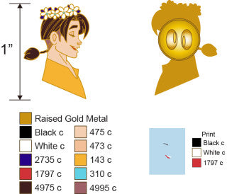 Flower Crown Jim Hawkins Enamel Pin