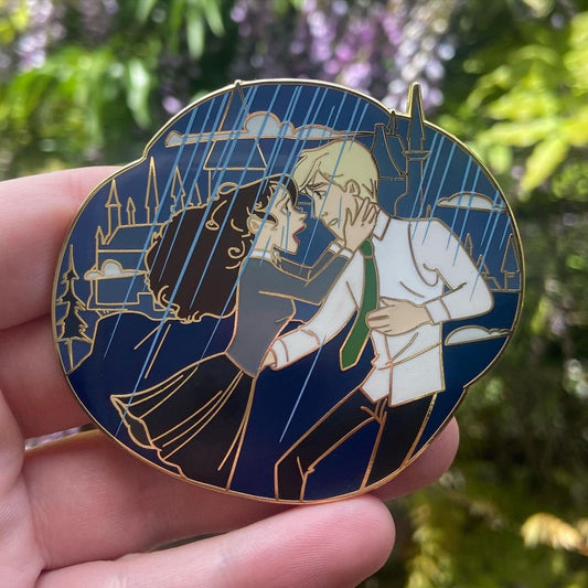 2.5" Rainy Romance Dramione Enamel Pin