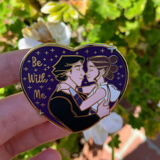 2" Reylo Be With Me Heart Shaped Hard Enamel Pin